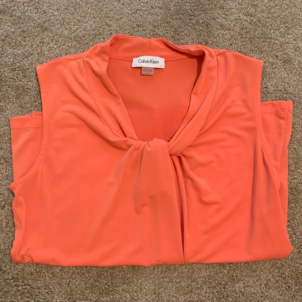 Orange Calvin Klein Shirt